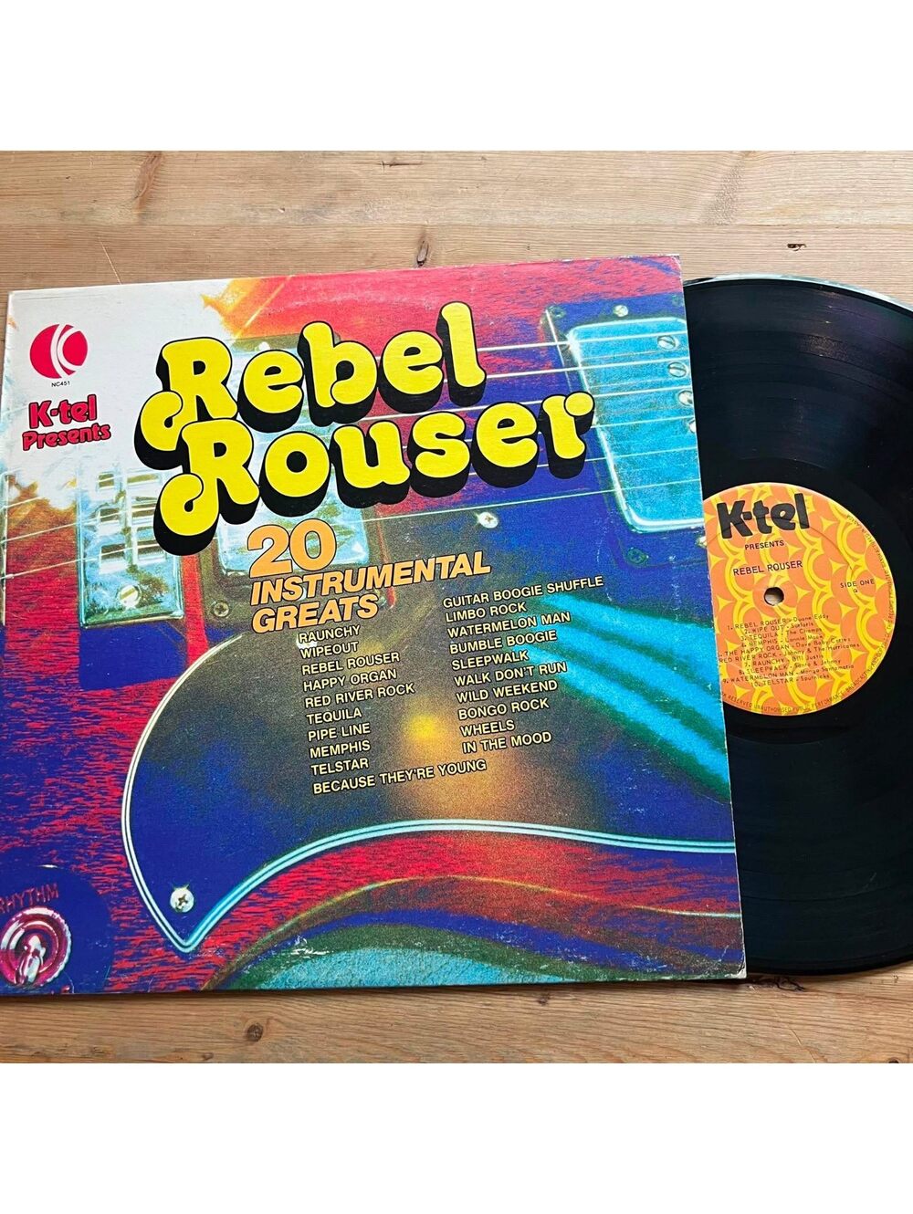 Various - Rebel Rouser 20 Instrumental Greats 33rpm VG+ VR15